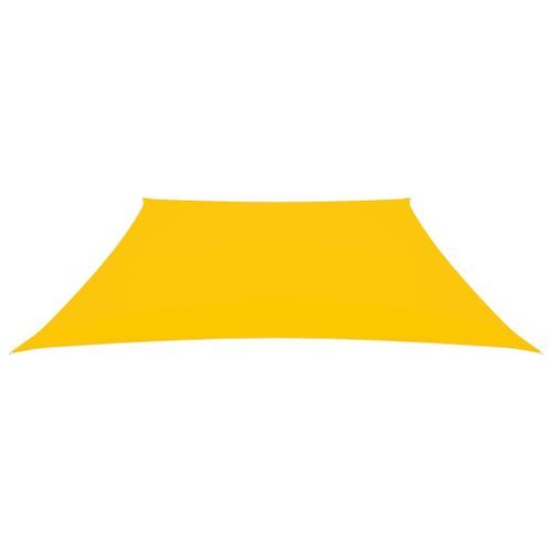 Voile de parasol Tissu Oxford trapèze 3/4x2 m Jaune - Photo n°3; ?>