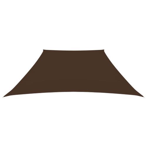 Voile de parasol Tissu Oxford trapèze 3/4x2 m Marron - Photo n°3; ?>