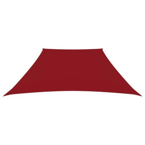 Voile de parasol Tissu Oxford trapèze 3/4x2 m Rouge - Photo n°3; ?>