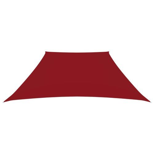 Voile de parasol Tissu Oxford trapèze 3/4x3 m Rouge - Photo n°3; ?>