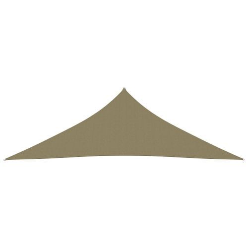 Voile de parasol Tissu Oxford triangulaire 2,5x2,5x3,5 m Beige - Photo n°3; ?>