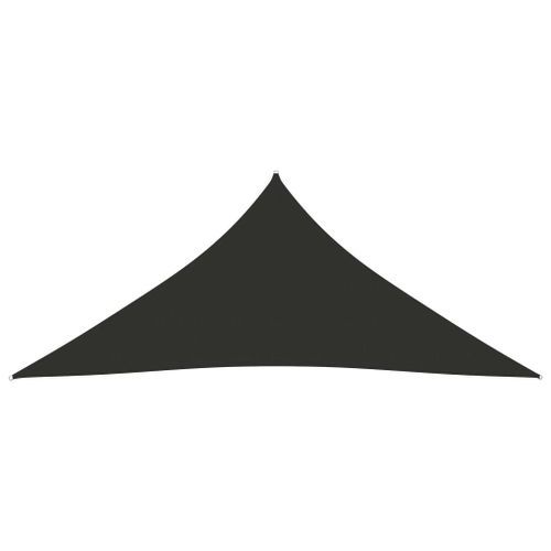 Voile de parasol Tissu Oxford triangulaire 3x3x3 m Anthracite - Photo n°3; ?>