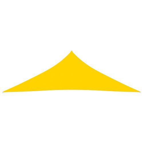 Voile de parasol Tissu Oxford triangulaire 3x3x4,24 m Jaune - Photo n°3; ?>