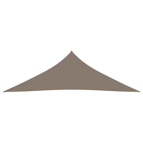 Voile de parasol Tissu Oxford triangulaire 3x3x4,24 m Taupe - Photo n°3; ?>