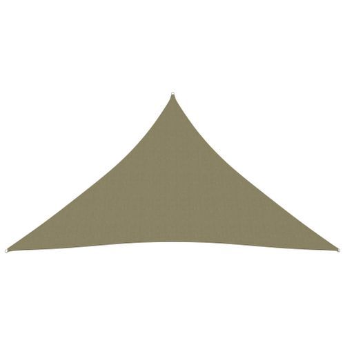 Voile de parasol Tissu Oxford triangulaire 3x4x4 m Beige - Photo n°3; ?>