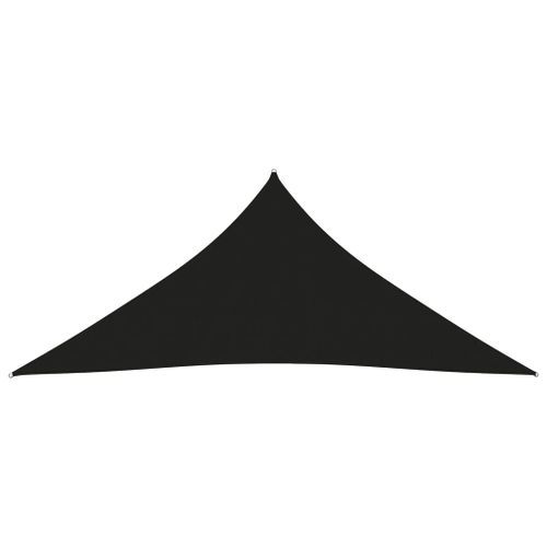 Voile de parasol Tissu Oxford triangulaire 3x4x4 m Noir - Photo n°3; ?>