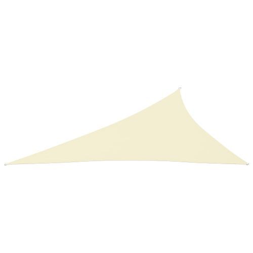 Voile de parasol Tissu Oxford triangulaire 3x4x5 m Crème - Photo n°3; ?>