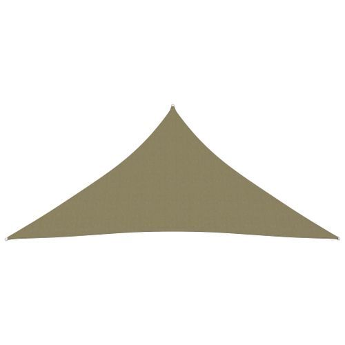 Voile de parasol Tissu Oxford triangulaire 4x4x4 m Beige - Photo n°3; ?>