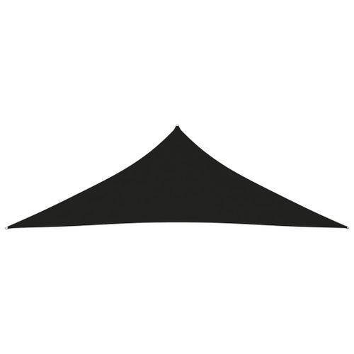 Voile de parasol Tissu Oxford triangulaire 4x4x5,8 m Noir - Photo n°3; ?>