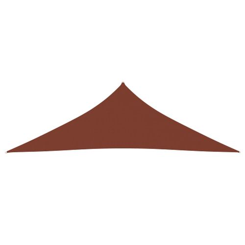Voile De Parasol Tissu Oxford Triangulaire 4x4x5,8m Terre Cuite 13 Voile de parasol Tissu Oxford triangulaire 4x4x5,8m Terre cuite - Photo n°3; ?>