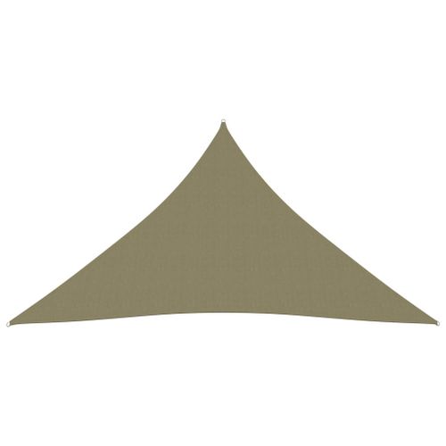 Voile de parasol Tissu Oxford triangulaire 4x5x5 m Beige - Photo n°3; ?>