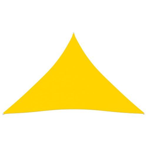 Voile De Parasol Tissu Oxford Triangulaire 4x5x5 M Jaune 15 Voile de parasol Tissu Oxford triangulaire 4x5x5 m Jaune - Photo n°3; ?>