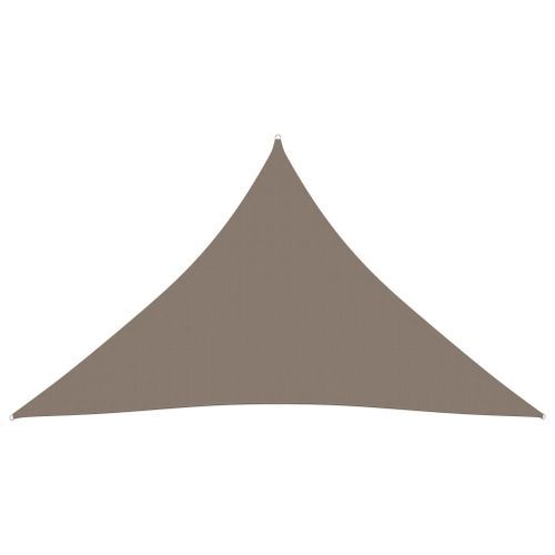 Voile de parasol Tissu Oxford triangulaire 4x5x5 m Taupe - Photo n°3; ?>