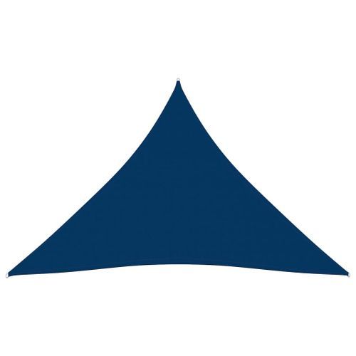Voile de parasol Tissu Oxford triangulaire 6x6x6 m Bleu - Photo n°3; ?>