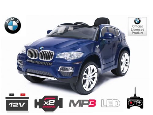 Voiture électrique 4x4 BMW X6 2x35W 12V bleu métallisé - Photo n°2; ?>