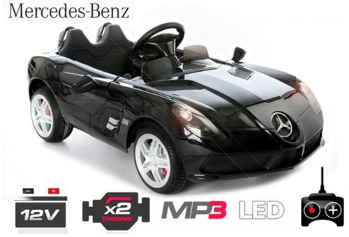 Voiture électrique Mercedes SLR noir 2x35W 12V - Photo n°3; ?>