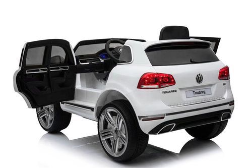 Voiture électrique Volkswagen Touareg blanche - Photo n°2; ?>