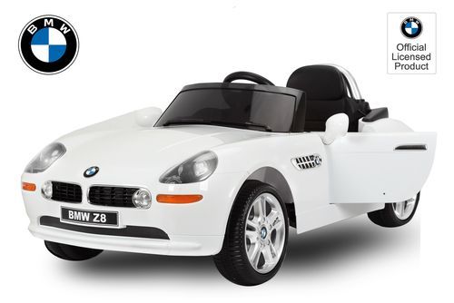 Voiture enfant électrique BMW Z8 blanc - Photo n°2; ?>