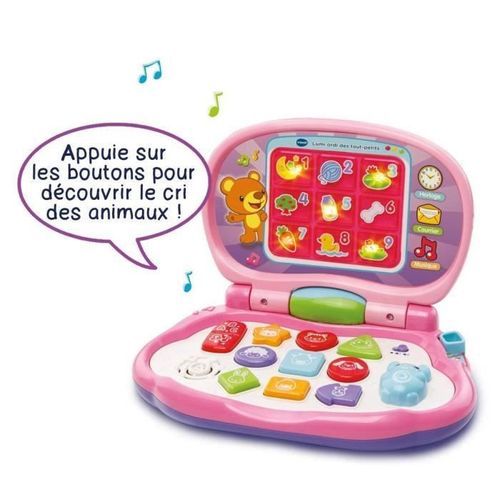VTECH BABY - Lumi Ordi Des Tout-Petits Rose - Ordinateur Enfant - Photo n°3; ?>