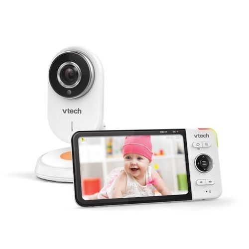 VTECH - Babyphone Vidéo Wide View HD (Écran 5 Ultra Plat HD - Veilleuse) - BM818 - Photo n°3; ?>