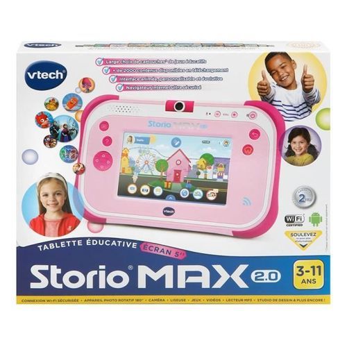 VTECH - Console Storio Max 2.0 5 Rose - Tablette Éducative Enfant 5 Pouces - Photo n°2; ?>