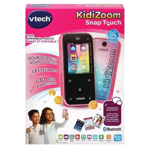 VTECH - Kidizoom Snap Touch Rose - Appareil Photo Enfant - Photo n°3; ?>