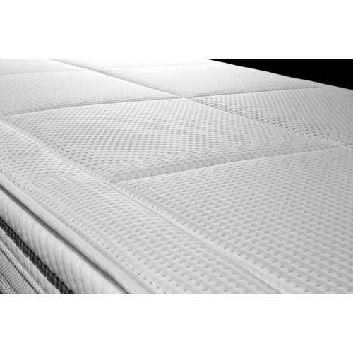 WEBED Ensemble matelas + sommier relaxation 160 x 200 - Latex - 18 cm - Mi-ferme et équilibré - Noir et gris anthracite - SEVILLA - Photo n°3; ?>