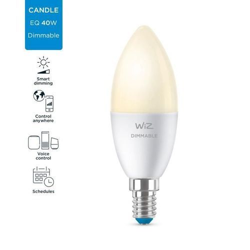 WiZ Ampoule connectée flamme Intensité variable E14 40W - Photo n°2; ?>