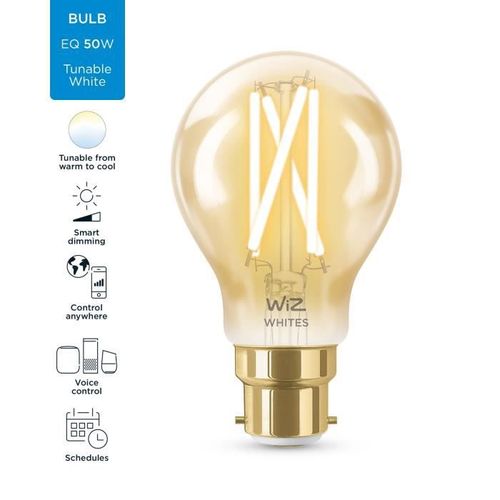 WiZ Ampoule connectée vintage Blanc variable B22 50W - Photo n°2; ?>