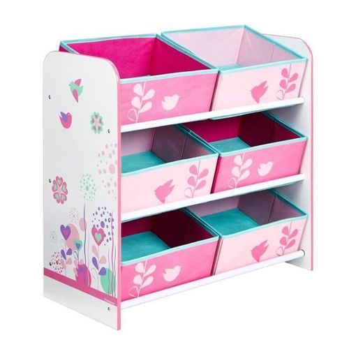 WORLDS APPART Meuble De Rangement Enfant - 6 Bacs HelloHome Fleurs Et Oiseaux - Rose 8 WORLDS APPART Meuble de Rangement Enfant - 6 bacs HelloHome Fleurs et Oiseaux - Rose - Photo n°2; ?>