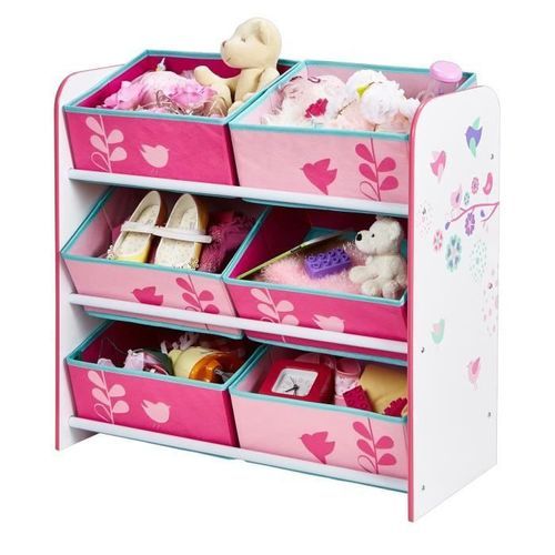 WORLDS APPART Meuble De Rangement Enfant - 6 Bacs HelloHome Fleurs Et Oiseaux - Rose 9 WORLDS APPART Meuble de Rangement Enfant - 6 bacs HelloHome Fleurs et Oiseaux - Rose - Photo n°3; ?>