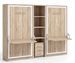2 lits escamotables 140x190 avec bureau et étagère centrale Studante - Photo n°1