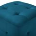 2 pcs Tables de chevet Bleu 30x30x30 cm Tissu velours - Photo n°4