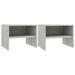 2 pcs Tables de chevet Gris béton 40 x 30 x 30 cm - Photo n°1