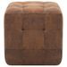 2 pcs Tables de chevet Marron 30x30x30 cm Similicuir daim - Photo n°3