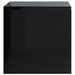 2 pcs Tables de chevet Noir brillant 40 x 30 x 30 cm - Photo n°6