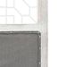 338555 4-Panel Room Divider Grey 140x165 cm Fabric - Photo n°6