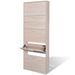 Armoire à chaussures en bois Puerto L 59 x H 169 x P 17 cm – 5 portes rabattables - Photo n°1