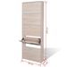 Armoire à chaussures en bois Puerto L 59 x H 169 x P 17 cm – 5 portes rabattables - Photo n°5