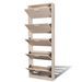 Armoire à chaussures en bois Puerto L 59 x H 169 x P 17 cm – 5 portes rabattables - Photo n°10