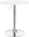 able de bar ronde WATTO Ø60 cm – Plateau pivotant 360°, hauteur réglable 70-91 cm, base acier - Photo n°1