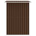 Abri de stockage pour jardin Marron 204x132x186 cm Acier - Photo n°4