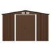 Abri de stockage pour jardin Marron 257x205x178 cm Acier - Photo n°2