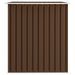 Abri de stockage pour jardin Marron 257x205x178 cm Acier - Photo n°4