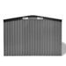 Abri de stockage pour jardin Métal Gris 257 x 205 x 178 cm - Photo n°4