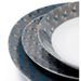 ABS T1904310-18X service de table en porcelaine 18 pcs forme coupe - Bleu artdeco - Photo n°2