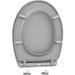 ALLIBERT Abattant de toilette a fermeture silencieuse Dolceo - Gris mat - Photo n°3