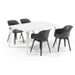 Table Lima 160 6 personnes - Design contemporain - Blanc - Photo n°3