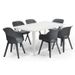 Table Lima 160 6 personnes - Design contemporain - Blanc - Photo n°5