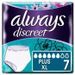 ALWAYS DISCREET Culottes pour incontinence Plus Taille XL - Lot de 6 culottes - Photo n°1